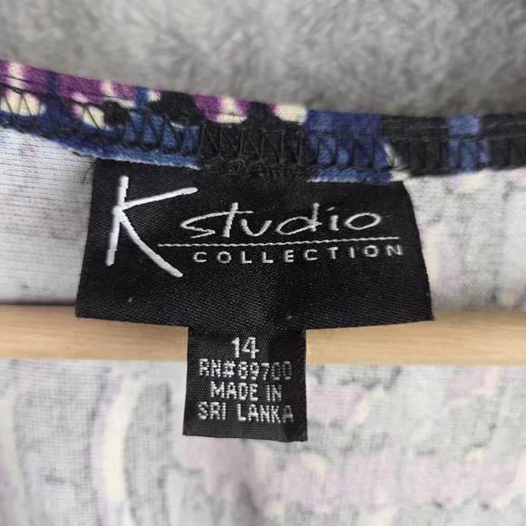K Studio Colorful Abstract Blazer with Matching Black Dress - Picture 8 of 12